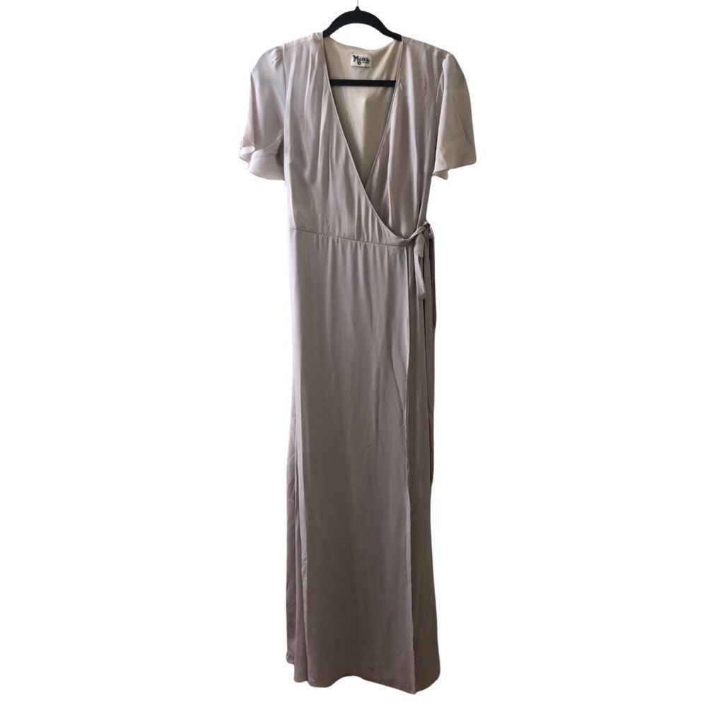Show Me Your MuMu Noelle Wrap Maxi Dress Sz M - Picture 2 of 10